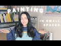 How to MAKE ART in a Small Space Tiny Art Studio Setup Tips