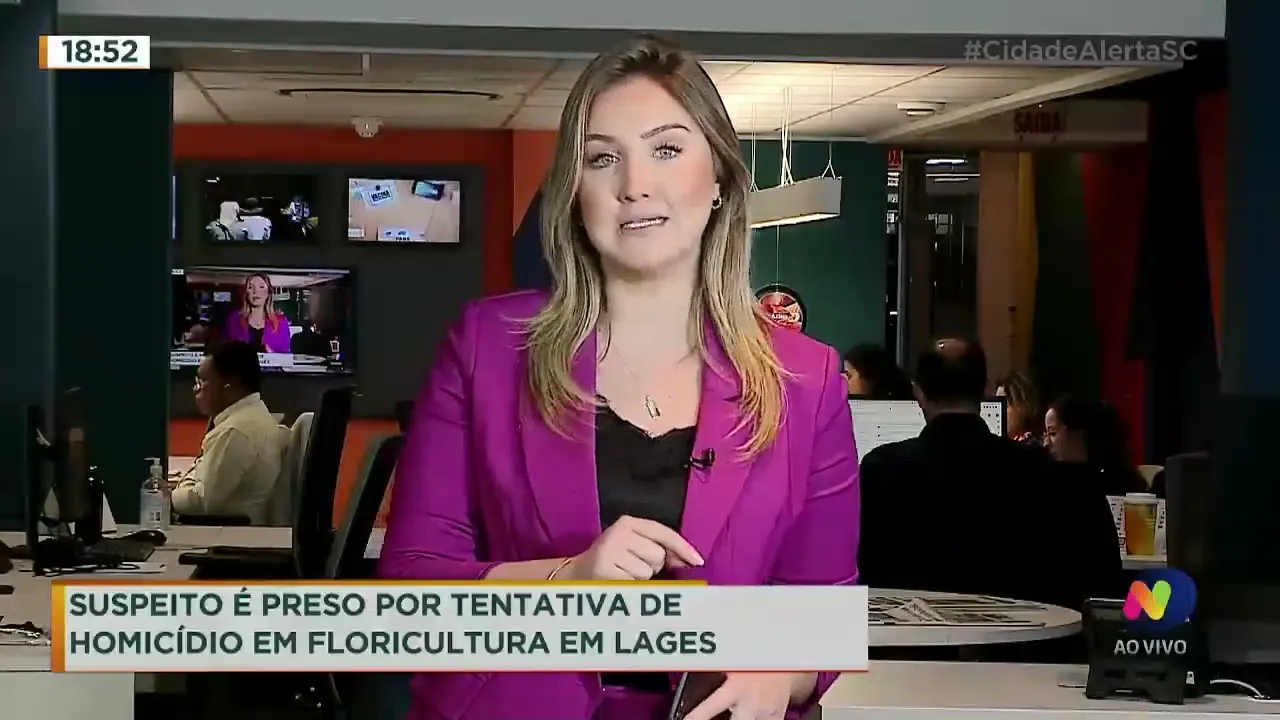 Suspeito é preso por tentativa de homicídio em floricultura em Lages