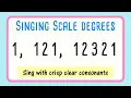 1 121 12321 Scale Exercise Diction Pitch Vocal Training for Singers