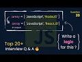 How to Replace a String to an Array Top 20 JavaScript Interview Questions
