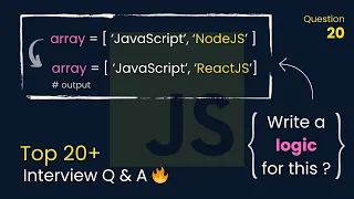 How to Replace a String to an Array Top 20 JavaScript Interview Questions