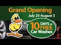 Tomball Quick Quack Car Wash Grand Opening - 10 Days FREE
