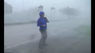 OMG Weatherman Mike Bettes Almost Gets Blown Away By s Eyewall in Naples
