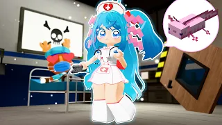 Axolotl Girl is a Ginuis Nurse❤️ [Roblox Funny moment compilation]