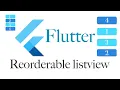 Re orderable ListView Flutter