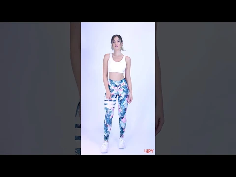 Download MP3 Hipy Fitness - CALÇA LEGGING AZUL COM ESTAMPA DE FOLHAS E ROSAS E FAIXA BRANCA