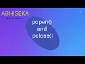 PHP popen and pclose