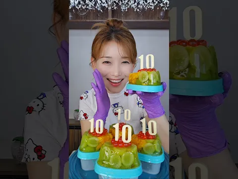 3가지 맛이 동시에 팡팡 터지는 과일젤리 조각케이크🍰 10월 생일이신분들 축하드려요 🎉 #청담언니 #요리하는메이크업아티스트