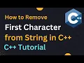 How to Remove First Character from String in C