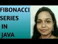 Fibonacci series in JAVA simple java programming for beginners ICSE BOARD CLASS 10th