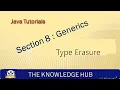 JAVA 8 12 TYPE ERASURE GENERICS JAVA TUTORIOLS
