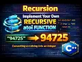 4 2 Recursion - Implement your own recursive atoi function Converting a c-string into an integer