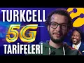 Turkcell 5G Tarifeleri ve Fiyatlari 300 TL den 1250 TL ye Tarifeler