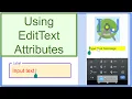 Using the EditText Attributes