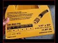 Replacing an air compressor hose with a Dewalt 50 feet hose