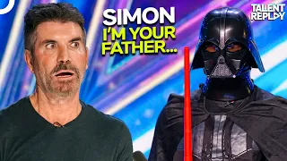 WHAT THE HECK JUST HAPPENED?! Darth Vader Finally Met Simon Cowell | Britain's Got Talent