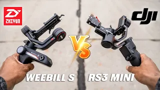 DJI RS3 MINI VS ZHIYUN WEEBILL S - BEST VALUE TRAVEL GIMBAL?