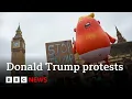 Download Lagu Duizenden protesteren tegen staatsbezoek van Donald Trump aan het Verenigd Koninkrijk in Londen | BBC News