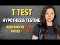 T Test Hypothesis Testing Independent and Paired T Test Statistics Tutorial