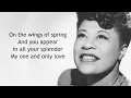 My One and Only Love - Ella Fitzgerald Lyrics (HD Quality)