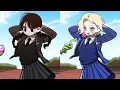 Wednesday Zerotwo Dodging Meme COMPARISON 1 2 GH S ANIMATION
