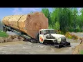 The Hidden Dangers of Logging Routes Will SHOCK You - Spintires Mudrunner 2018