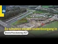 Lagu Zo schuiven we de onderdoorgang van de Oosterhoutseweg (A27) in | Timelapse