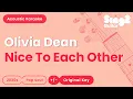 Download Lagu Olivia Dean - Nice To Each Other (Acoustic Karaoke)