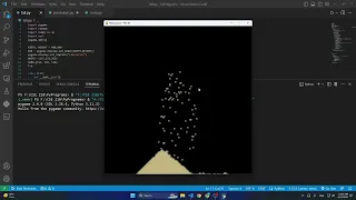 Cellular Automata 1 0 Falling Sand Simulation Python