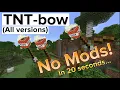 How to make a Tnt-bow in Minecraft All versions Bedrock Java