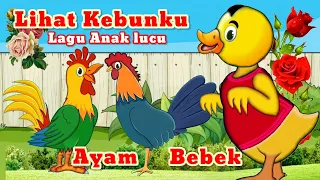 Download Lagu Anak lucu ❤️ Lihat Kebunku | bebek lucu Dan Animasi Ayam monyet Dan babi lucu MP3