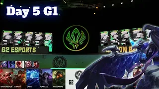 G2 vs SGB - Day 5 LoL MSI 2022 Rumble Stage | G2 Esports vs Saigon Buffalo full game