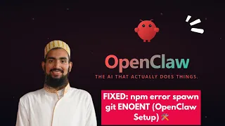 FIXED npm error spawn git ENOENT OpenClaw Setup