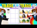 I Got RICH in 10 TRADES on NOOB Account Adopt Me