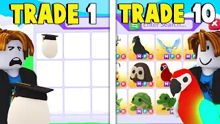I Got RICH in 10 TRADES on NOOB Account Adopt Me