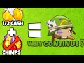 Today We Merge Half Cash CHIMPS - BTD6