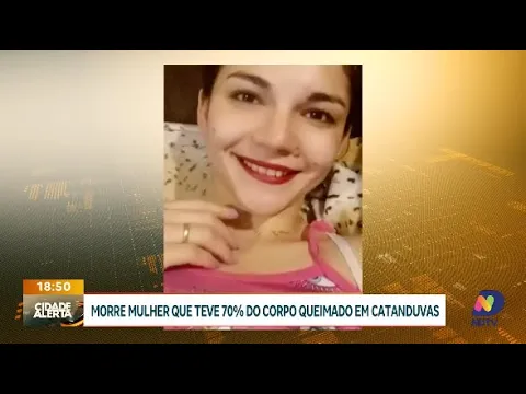 Mulher morre após ter 70% do corpo queimado em incêndio de carro em Catanduvas