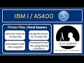 IBMi AS400 - printer file in ibmi external printer file internal printer file printer file