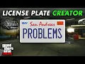 License Plate Creator Not Working - POSSIBLE FIXES GTA Online Custom Plates