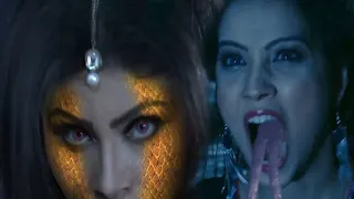 Naagini Shivanya Sun Tv Adha khan Mouni Roy Snake transformation sherya