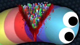 SNAKE HACKER vs TROLL SNAKES! EPIC SLITHERIO GAMEPLAY | Slither.io