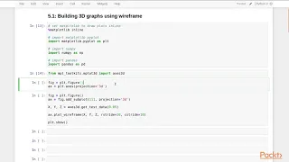 Data Visualization Recipes with Python Matplotlib3 Build 3D Graphs Using Wireframe packtpub com