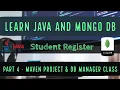 Java and MongoDB Student Register Maven Project and Database Manager Class English