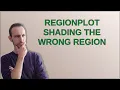 Mathematica RegionPlot shading the wrong region