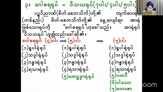 ၆-၁၀-၂၀၂၆ အင်္ဂါ ရုပ်ပိုင်း