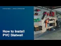 Garage How to Install PVC Slatwall