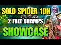 SOLO Spider 10 Hard Showcase - 2 FREE Champs 35s 75s Food Builds RAID Shadow Legends