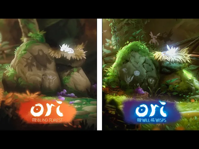 Ori &amp; the Blind Forest VS Ori &amp; the Will of Wisps | Direct Comparison | Graphics Evolution