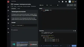 codewars python Grasshopper Terminal game move function