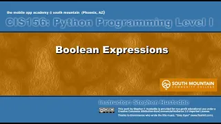 Python 02B Boolean expressions